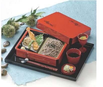 耐熱尺4奥広そば盆黒塗 黒