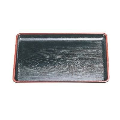 ★耐熱ケヤキ会席盆黒天朱尺3 黒天朱