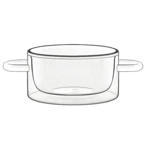 ダブルウォールフード&デザイン(2ヶ入) ラウンドポット11638/01