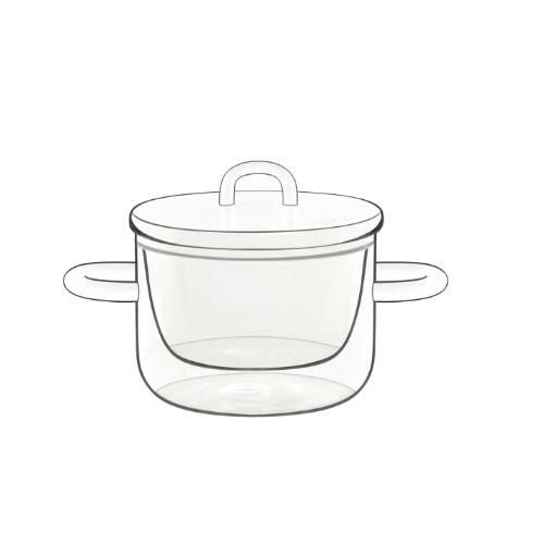 ダブルウォールフード&デザイン(2ヶ入) ポット&リッド11643/01