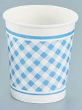 ペーパーカップ 7オンス チェック柄(50個入)