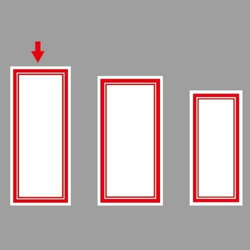 赤枠カード 145×63/100枚入り×10冊