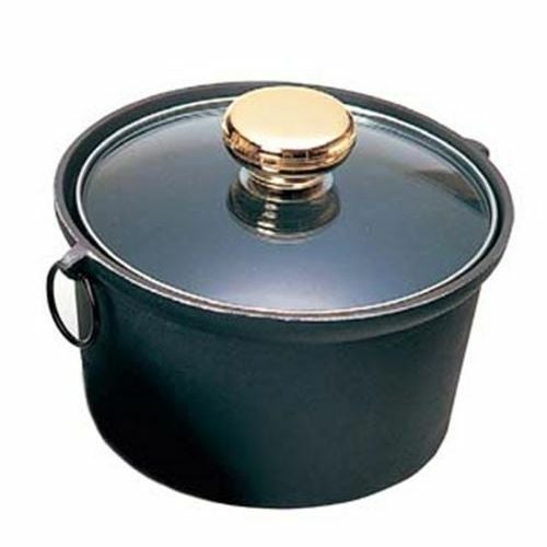 アルミ合金1人用しゃぶ鍋 ガラス蓋付