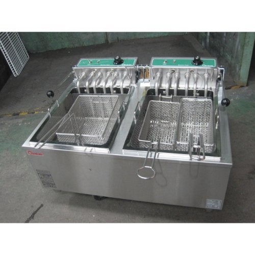 中古】卓上電気フライヤー 押切電機 OFT-400W 幅720×奥行600×高さ300 