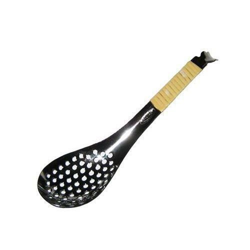 18-8 籐づる巻 レンゲスプーン 穴明