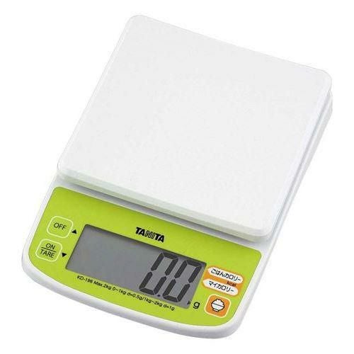 タニタ デジタルクッキングスケール 2kg KD-196 グリーン