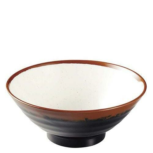 メラミン和食器 長次郎窯 そば丼 AN－65 大 W内白