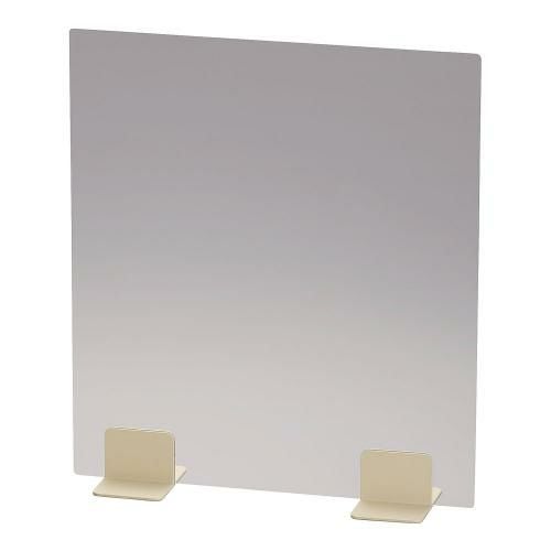 TKG 飛沫ガードパーテーション 400 アイボリースタンド クリア