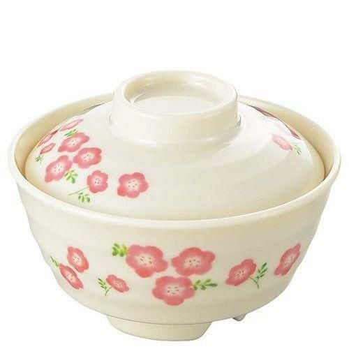 メラミン食器 桃花(ももか)ごはん茶椀(蓋)MK－66B