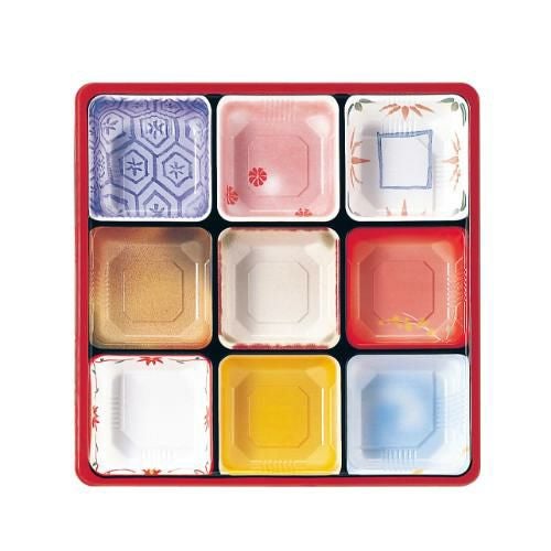 夢彩ごぜん(50枚入)TSR-BOX 80-80 中仕切2 柄付