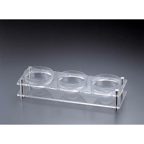 アクリル コンディメントスタンド 1段3穴 B30-3