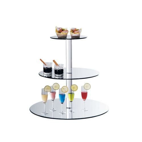 三段オードブルスタンド(ミラートレイ) 315167