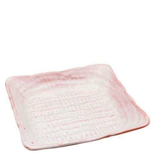 アルセラム強化食器 赤楽正角皿 EC9－48