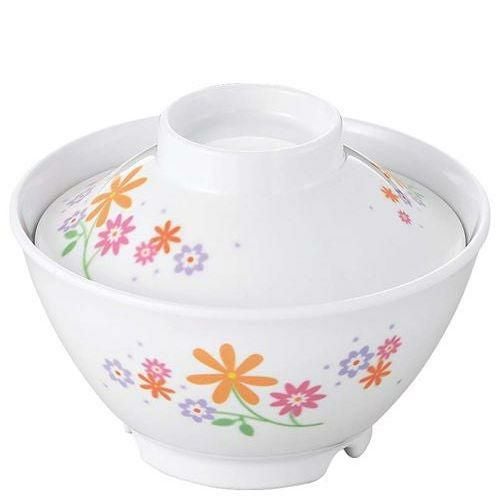 メラミン食器 花束(ブーケ)ごはん丼(身)大 BU－57A