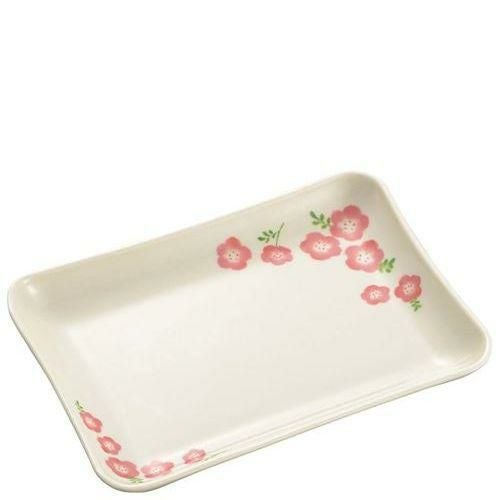 メラミン食器 桃花(ももか)角皿(大)切立 MK－29
