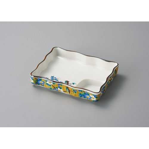 黄花鳥波仕切皿/業務用/新品/小物送料対象商品 | 業務用食器非表示
