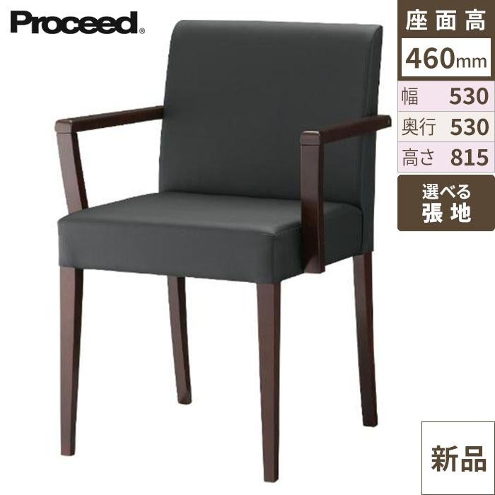 椅子【プロシード】リーブルアームイス2A-BR 11564-A 幅530×奥行530×高さ815 シート高460(mm)