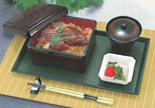 細長清流木目盆グリーンメタ普賢塗SL尺1 グリーン