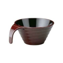 【耐熱ABS トッティーリップル椀 新溜内黒】 幅136×高さ58(mm)/業務用/新品