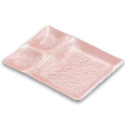 25cm長角ABS1/2プレートライトピンクアクア