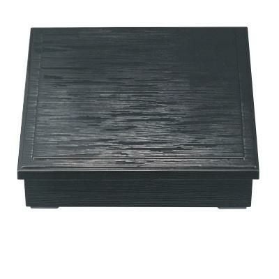 8.5寸ヘギ目松花堂黒内黒仕切別