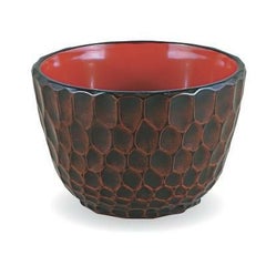 木彫亀甲丼栃内朱