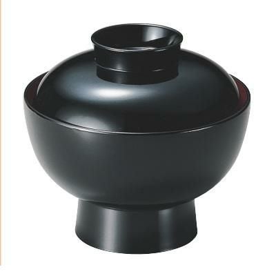 5寸高台丼黒内朱