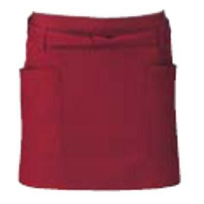ショートエプロン T－6231 ワイン 【同梱グループA】