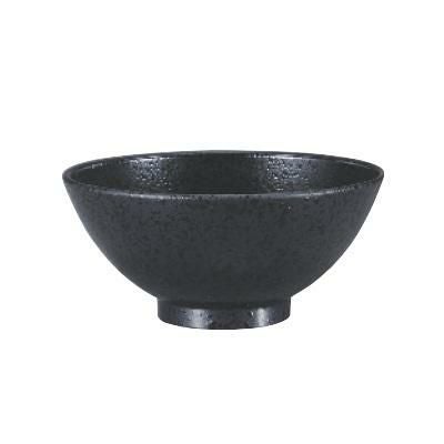 飯碗 4寸七草飯椀(小)黒石目