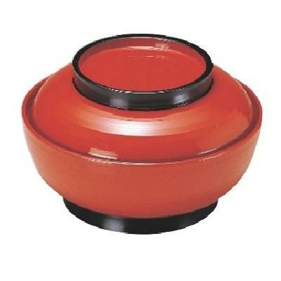 6寸乱引三日月丼朱ツバ黒内朱