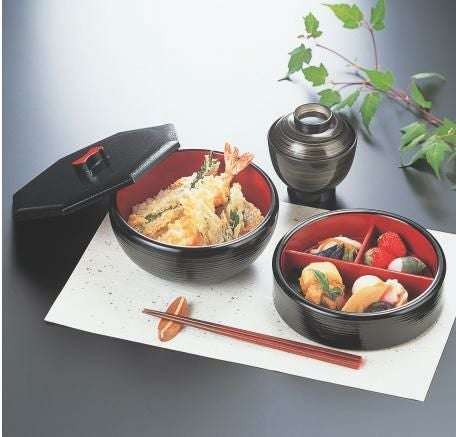 6寸ナツメ用仕切朱