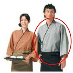 作務衣(男女兼用)KJ0010-2 灰色 S