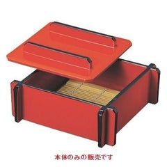 5寸井戸渕セイロ朱天黒本体（底板付）