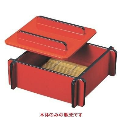 5寸井戸渕セイロ朱天黒本体（底板付）