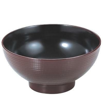 6寸木目乱筋丼新溜内黒