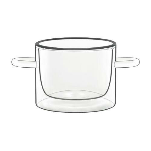 ダブルウォールフード&デザイン(2ヶ入) ラウンドポット11637/01