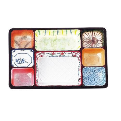 夢彩ごぜん(50枚入)TSR-BOX 90-60 中仕切1 柄付