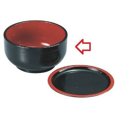そば器 刷毛目汁鉢朱内黒 /業務用/新品/小物送料対象商品 | 麺鉢・麺丼