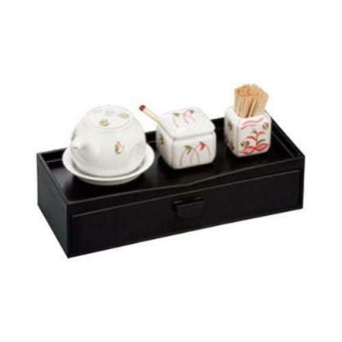 【ABS 奥広千筋カスター&箸箱(クリーンフード付)黒】 幅254×奥行99×高さ66(mm)/業務用/新品