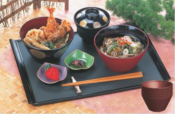 クイーン鉢朱乾漆内黒