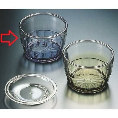 3寸菊カット汁鉢ブルー