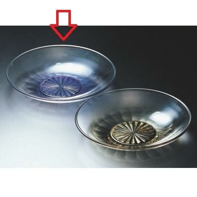 7.5寸菊カット冷麺皿ブルー