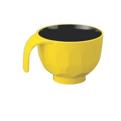 耐熱トッティー亀甲椀黄内黒