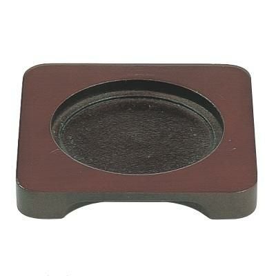 石焼ビビンバ・チゲ鍋用木製敷板スリ漆仕上げ12cm用