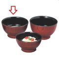 長寿木目丼栃塗(中)