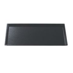 細長清流木目盆黒SL尺1 黒