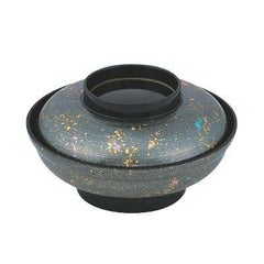 5.5寸大輪丼浅型銀光彩内黒