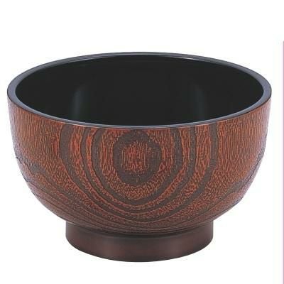 5寸桐木目丼栃内黒