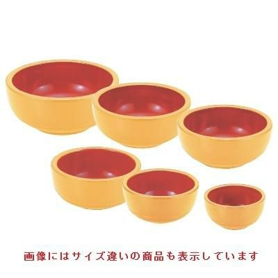がんこ浅鉢白木内朱3寸