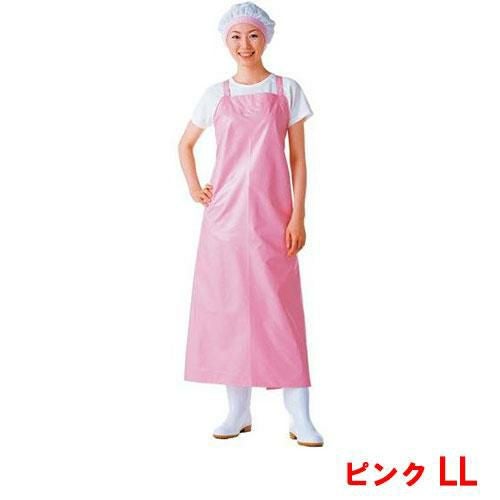 マイティクロス エプロン 胸当 E-1001-4 ピンク LL